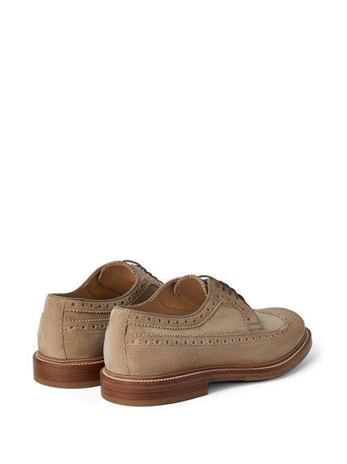 Sand beige lace-up Brunello Cucinelli | MZUPEAU763C8051